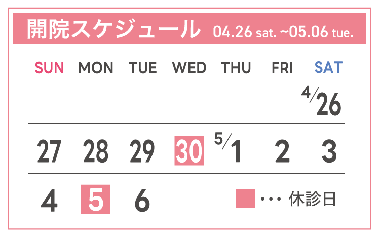 GW中のスケジュール
