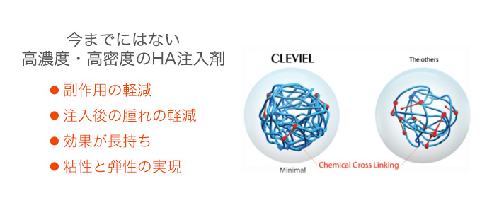 今までにない　高濃度・高密度のHA注入剤