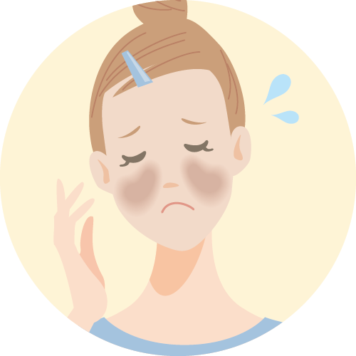 顔全体のくすみ