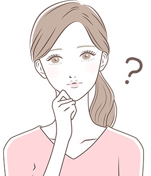 質問する女性