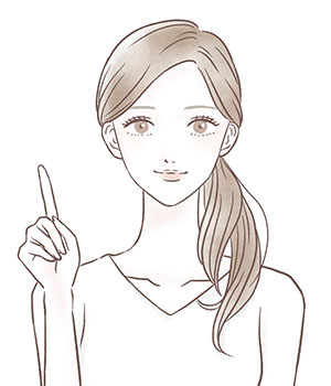 回答する女性